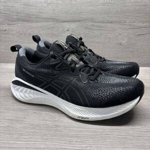 Asics Gel-Cumulus 25 Men's Size 10 Black White Running Shoes Sneakers 1011B621